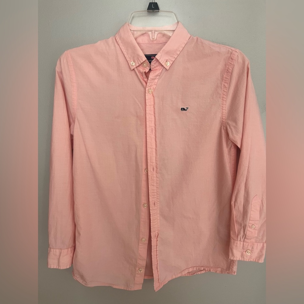 Vineyard Vines Kids Light Pink Button-Down Shirt